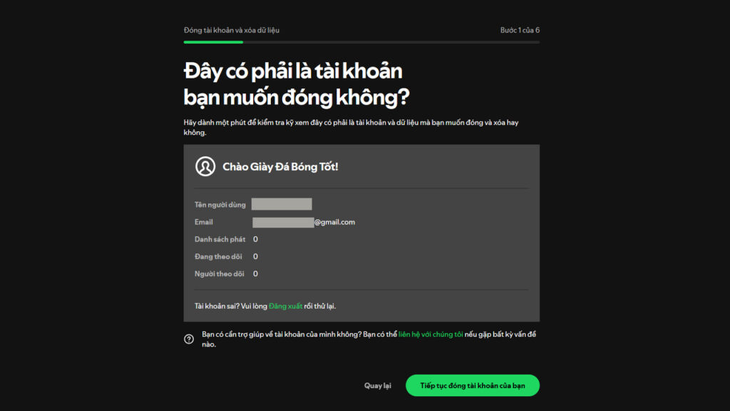 xoa tai khoan spotify tren may tinh