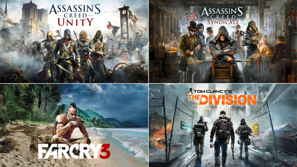 Combo 4 Game Assassin’s Creed Unity, Syndicate, Far Cry 3, Tom Clancys The Division - Tài Khoản Ubisoft Online