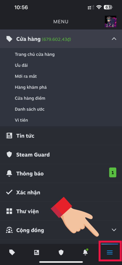 Hướng Dẫn Nhập Key Steam Vào Tài Khoản Steam nhap key dien thoai 1 KAMIKEY nhap key steam tren ung dung steam dien thoai