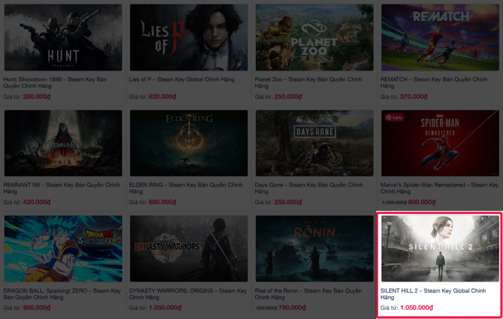 Hướng Dẫn Cách Mua Game SILENT HILL 2 Ở Việt Nam sillent hill 2 steam key KAMIKEY sillent hill 2 steam key