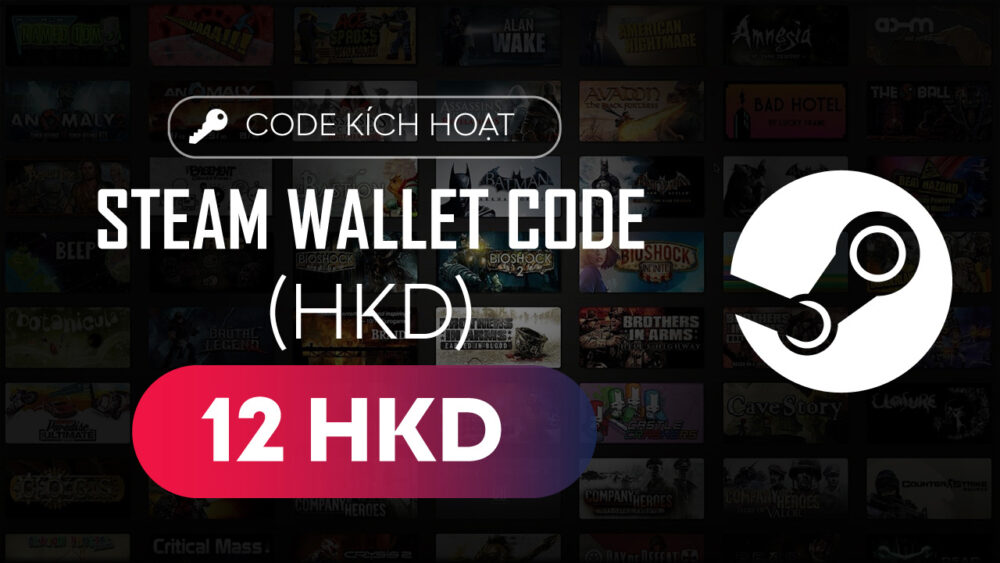 Steam Wallet Code 12 HKD (~41.600 VNĐ)