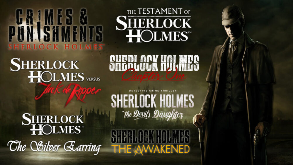 Combo 11 Game Sherlock Holmes Complete Adventures + Full DLC - Tài Khoản Steam Offline