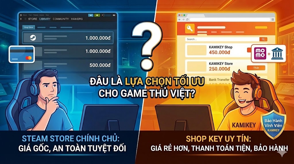 nen mua tren steam store hay steam key