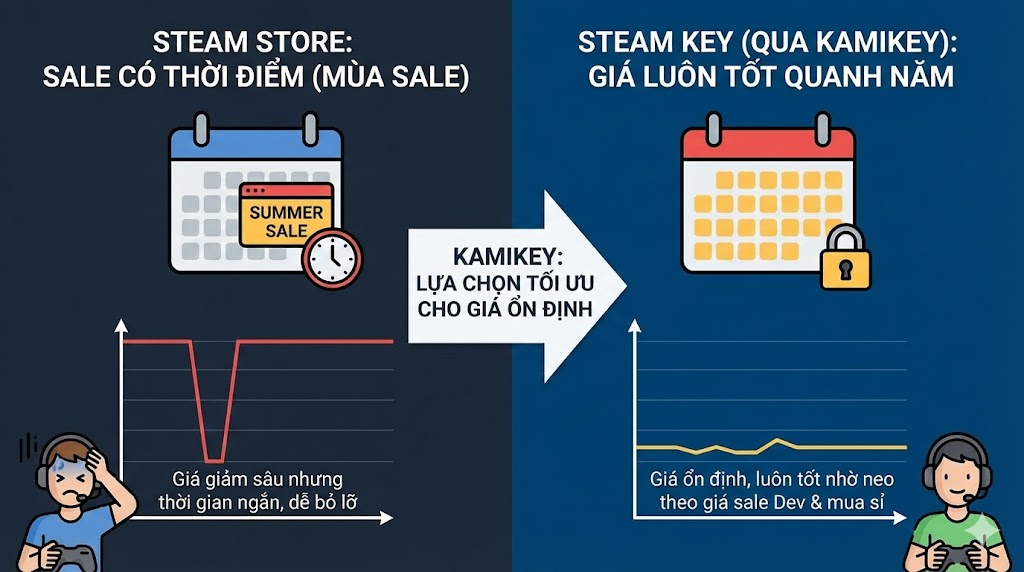 tai sao gia steam key re hon store 2