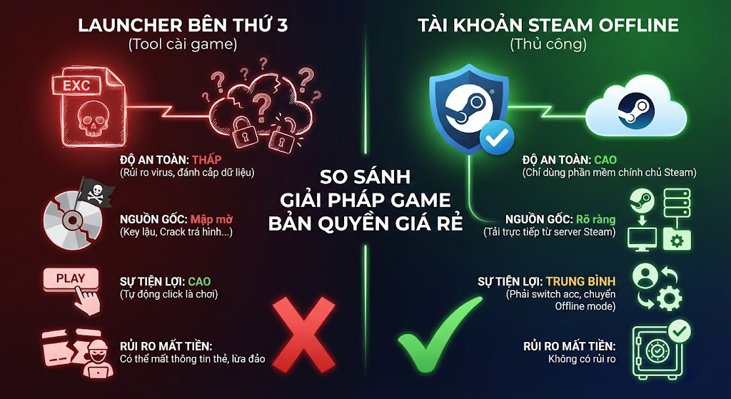 Sự thật trần trụi về các Laucher chơi game "bản quyền" tại Việt Nam choi game ban quyen gia re an toan KAMIKEY choi game ban quyen gia re an toan