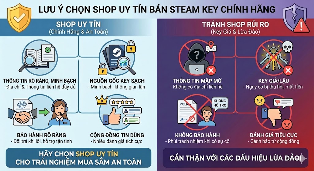 luu y khi mua steam key chinh hang