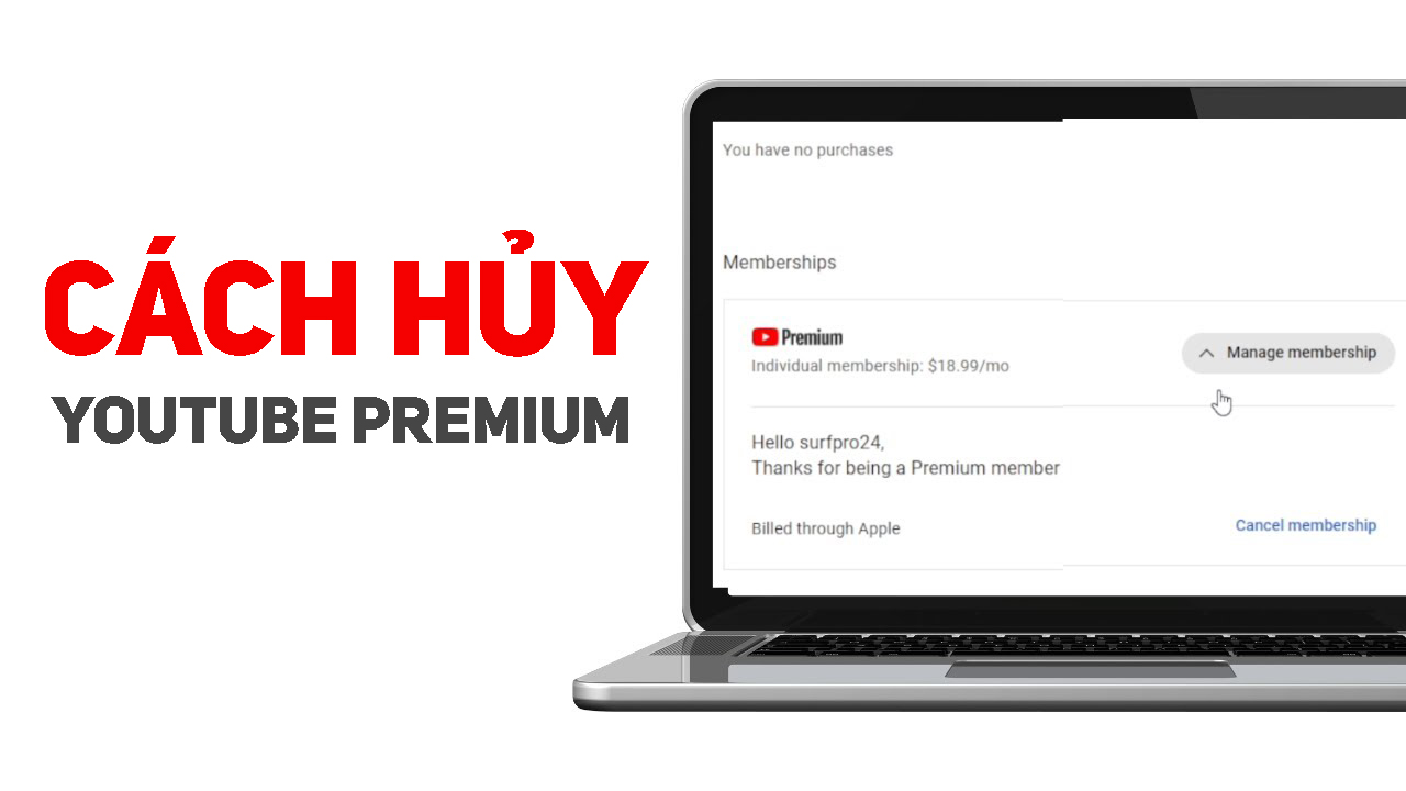 cach huy youtube premium