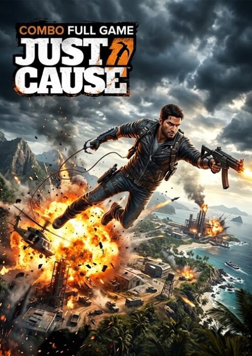Combo 4 Game Just Cause 1-2-3-4 + Full DLC DENUVO - Steam Offline