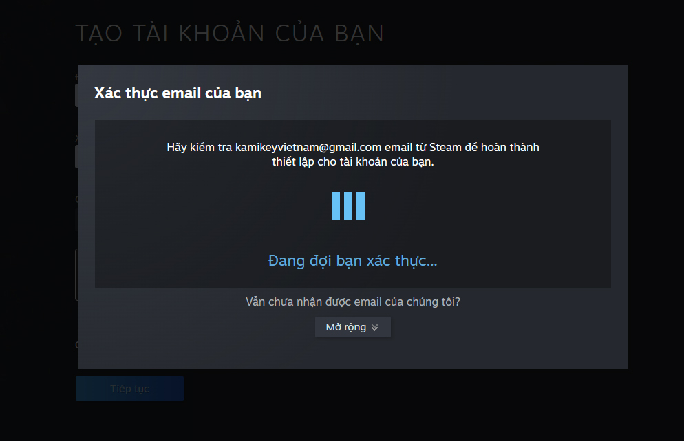 cách đăng ký tài khoản steam