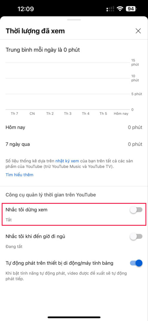 cach hen gio tat youtube