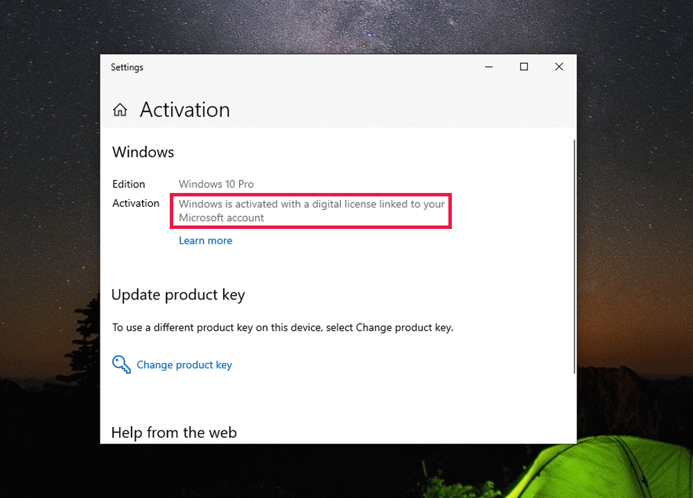 Kiểm tra Activation win bản quyền