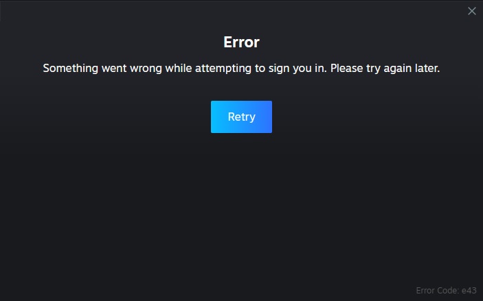lỗi Error Something went wrong while attempting