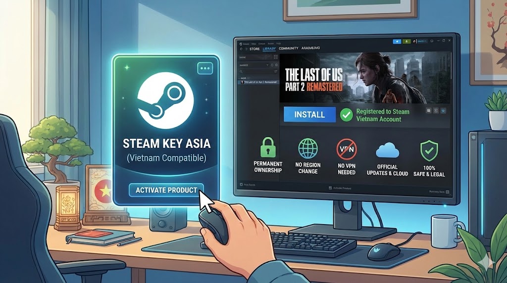 mua steam key the last of us part 2 remastered