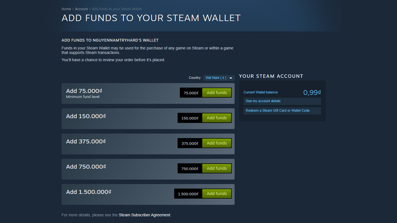 nap tien steam wallet