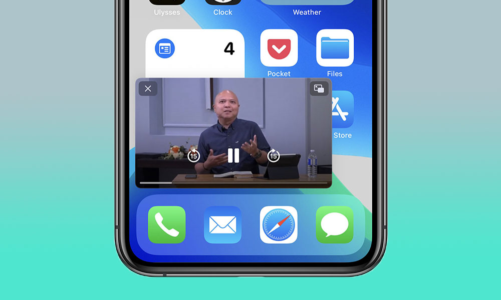 phat trong nen Picture-in-Picture (PiP) tren iPhone