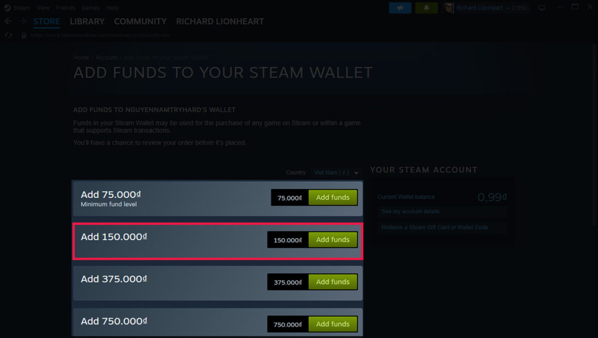nap tien vao steam