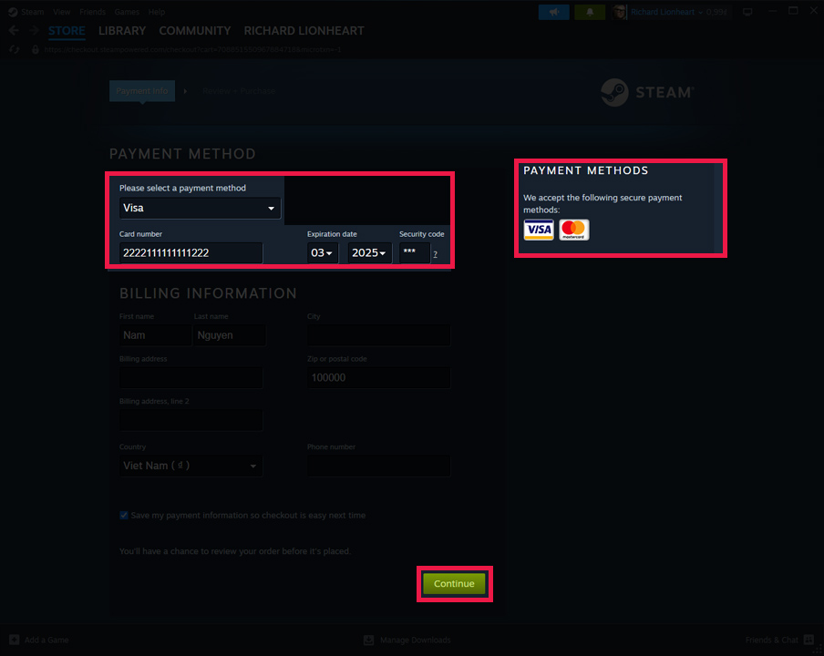 nap tien vao steam