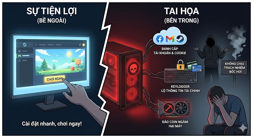 su dung laucher choi game ban quyen