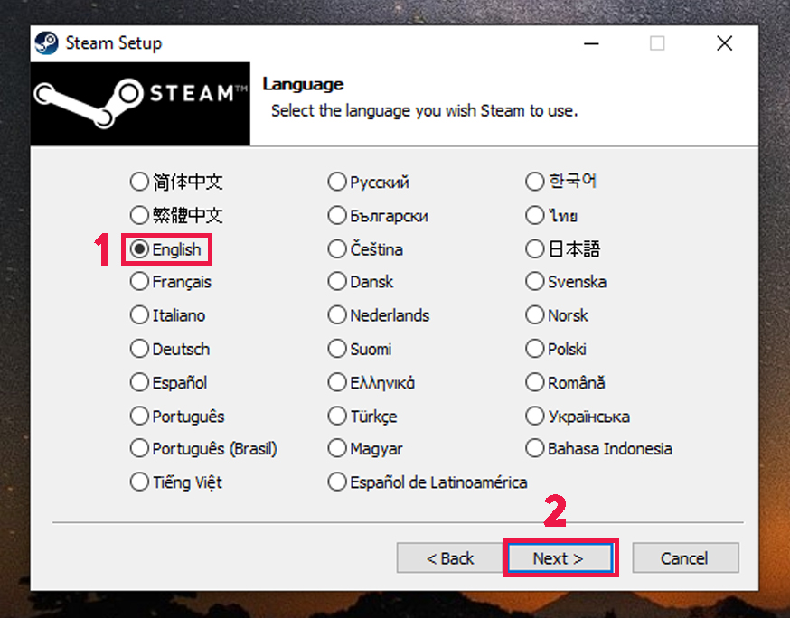 tải và cài đặt steam