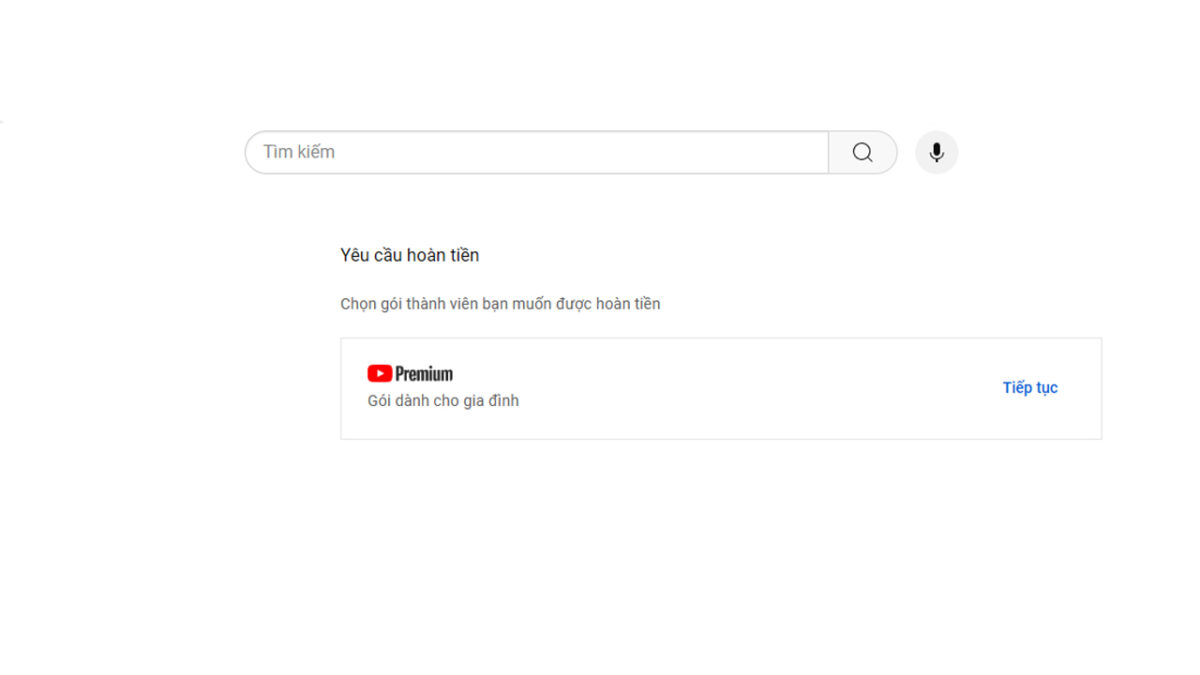 yeu cau hoan tien youtube premium