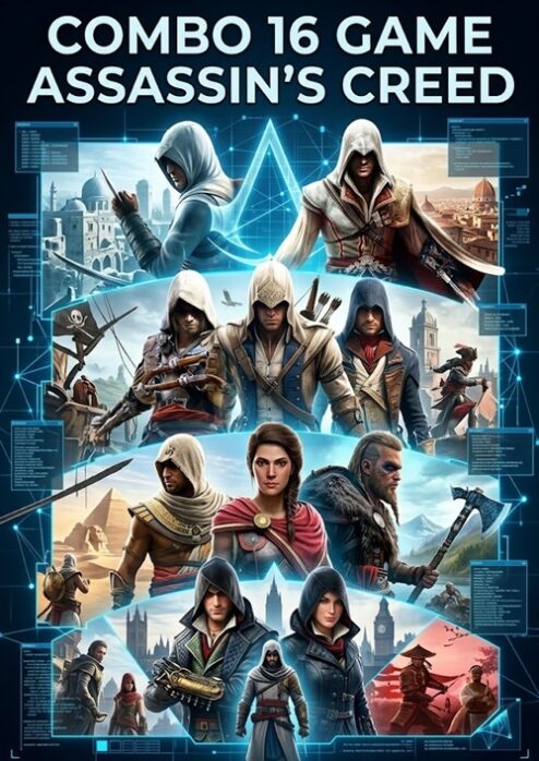 Combo 16 Game Assassin’s Creed + DLC - Dịch Vụ Steam Offline